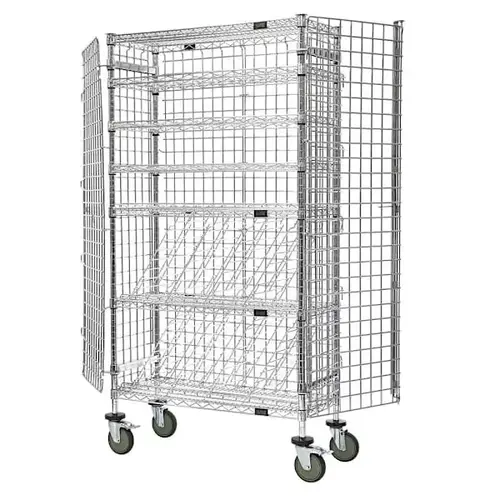 Mixed Wine Security Unit Chrome 36"W X 14"D X 74"H Mixed Wine Security Unit Chrome 36"W X 14"D X 74"H