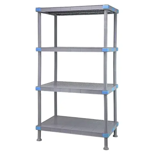 Millenia Shelving Unit 24"W X 18"D X 50"H Gray Millenia Shelving Unit 24"W X 18"D X 50"H Gray