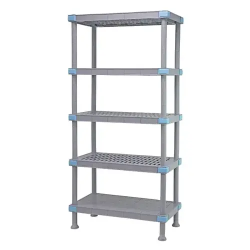Millenia Shelving Unit 36"W X 24"D X 74"H Gray Millenia Shelving Unit 36"W X 24"D X 74"H Gray
