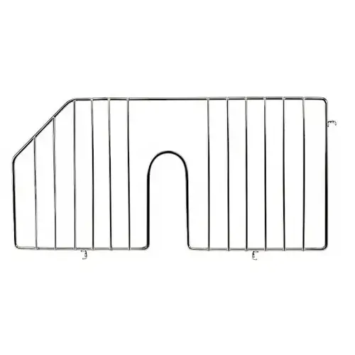 Wire Basket Divider Chrome 18"D X 2"W X9"H Wire Basket Divider Chrome 18"D X 2"W X9"H