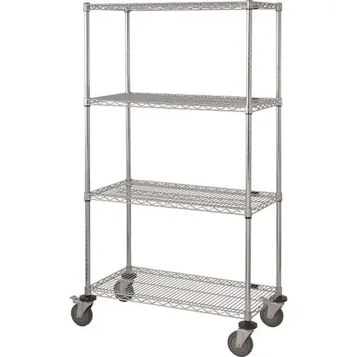 Mobile Cart 48"Wx24"D X 80"H Chrome Mobile Cart 48"Wx24"D X 80"H Chrome