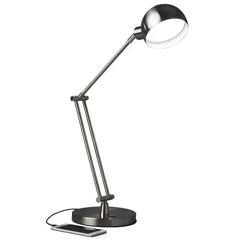 Ottlite Refine LED Desk Lamp With USB Charging, Brushed Nickel Ottlite Refine LED Desk Lamp With USB Charging, Brushed Nickel