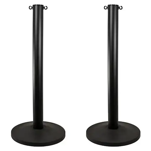 Black 3" Hd Industrial Stanchion - pack of 2 Black 3" Hd Industrial Stanchion - pack of 2