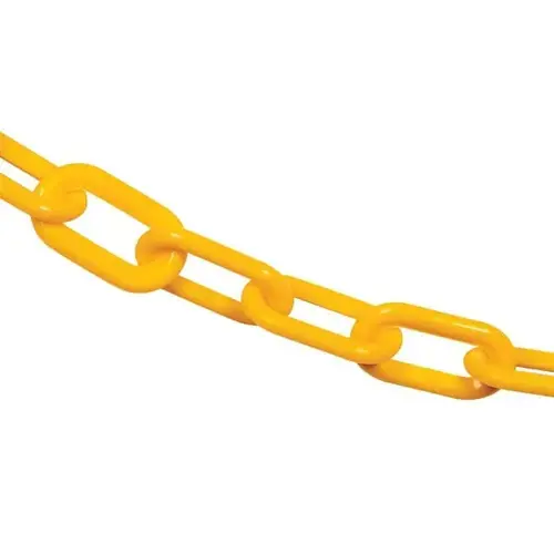 2" X 100 Traffic Yellow Plastic Safety Chain 2" X 100 Traffic Yellow Plastic Safety Chain