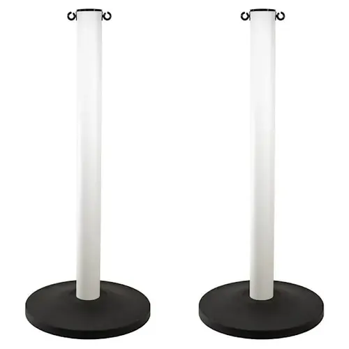 White 3" Hd Industrial Stanchion - pack of 2 White 3" Hd Industrial Stanchion - pack of 2
