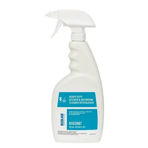 Heavy Duty Kitchen & Bathroom Cleaner With Bleach 20 Fl Oz - pack of 12 Heavy Duty Kitchen & Bathroom Cleaner With Bleach 20 Fl Oz - pack of 12