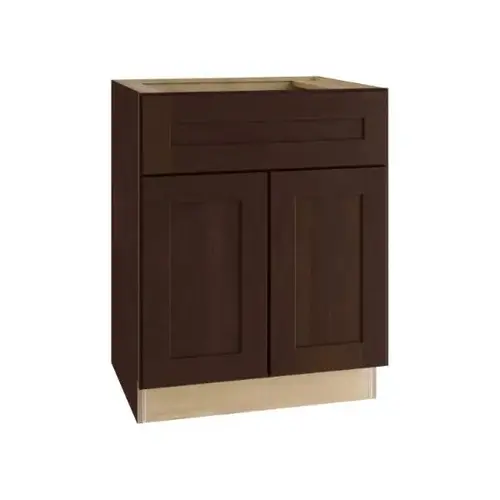 Fulton Assembled 27x34.5x21 Vanity Sink Base Cabinet In Mocha Fulton Assembled 27x34.5x21 Vanity Sink Base Cabinet In Mocha