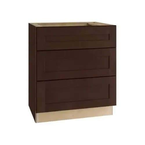 Newport 30 In. W X 24 In. D X 34.5 In. H Assembled Plywood Drawer Base Kitchen Cabinet In Manganite With Soft Close Newport 30 In. W X 24 In. D X 34.5 In. H Assembled Plywood Drawer Base Kitchen Cabinet In Manganite With Soft Close