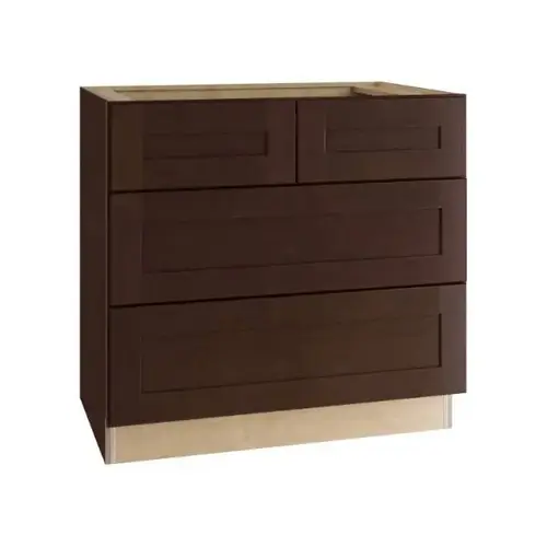Fulton Assembled 36x34.5x24 Base Cook Top Cabinet In Mocha Fulton Assembled 36x34.5x24 Base Cook Top Cabinet In Mocha