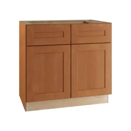 Hawthorne Assembled 36x34.5x24 Sink Base Cabinet In Cinnamon Hawthorne Assembled 36x34.5x24 Sink Base Cabinet In Cinnamon