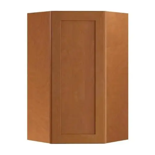 Newport 20 In. W X 12 In. D X 36 In. H Assembled Plywood Diagonal Wall Kitchen Cabinet In Cinnamon With Soft Close Newport 20 In. W X 12 In. D X 36 In. H Assembled Plywood Diagonal Wall Kitchen Cabinet In Cinnamon With Soft Close