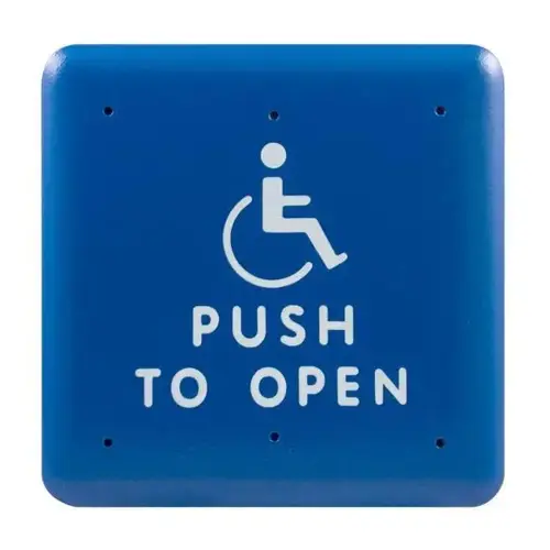 - Activation Plate, White Handicap Logo, 4-3/4 Inches, Square Shaped - Activation Plate, White Handicap Logo, 4-3/4 Inches, Square Shaped