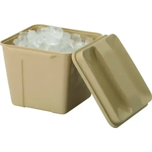 3 Quart Plastic Square Ice Bucket Beige - pack of 36 3 Quart Plastic Square Ice Bucket Beige - pack of 36