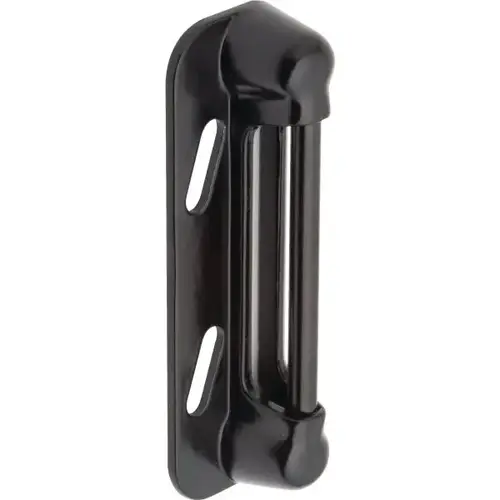 1.5 In Steel Screen Door Strike Plate Black - pack of 2 1.5 In Steel Screen Door Strike Plate Black - pack of 2