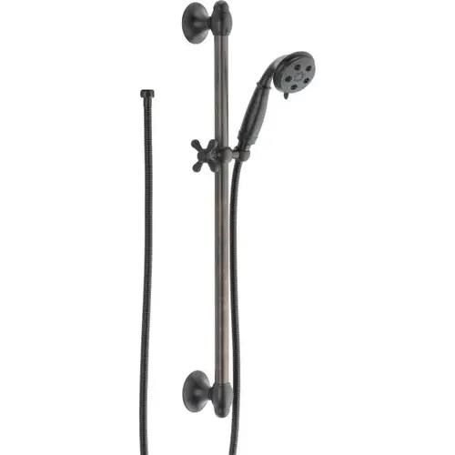 Delta 51308-RB 3-Setting H2okinetic Handshower, Pause Feature, Venetian ...