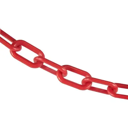 2" X 10 Red Plastic Safety Chain 2" X 10 Red Plastic Safety Chain