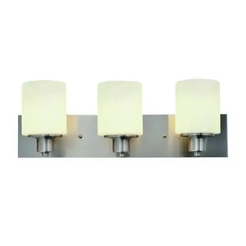 Seasons Dane 24 In. 3-Light Bath Vanity Fixture Polished Chrome Seasons Dane 24 In. 3-Light Bath Vanity Fixture Polished Chrome
