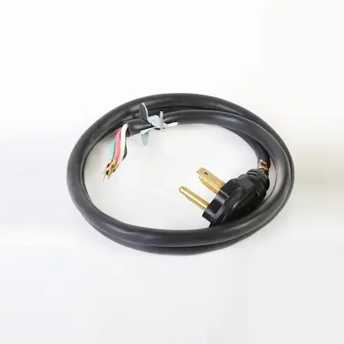 Replacement Black 6 ft 4-Wire 30 Amp Cord For Dryer, Part # 5304512982 Replacement Black 6 ft 4-Wire 30 Amp Cord For Dryer, Part # 5304512982