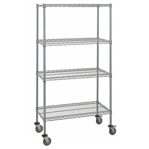 Mobile Cart 48w X 18d X 80"H Chrome Mobile Cart 48w X 18d X 80"H Chrome