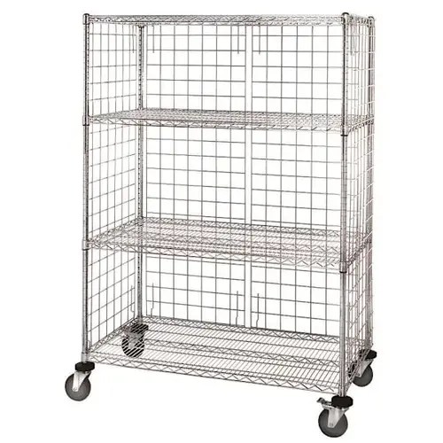 Mobile Enclosure Cart 36"W X 24"D X 69"H Chrome Mobile Enclosure Cart 36"W X 24"D X 69"H Chrome