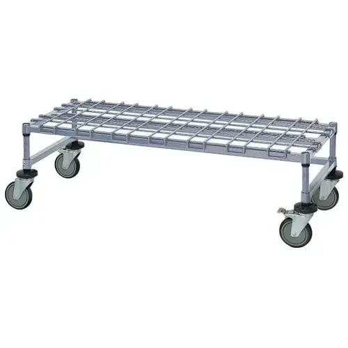 Mobile Wire Dunnage Rack 48"W X 24"D X 12"H Gray Epoxy Mobile Wire Dunnage Rack 48"W X 24"D X 12"H Gray Epoxy