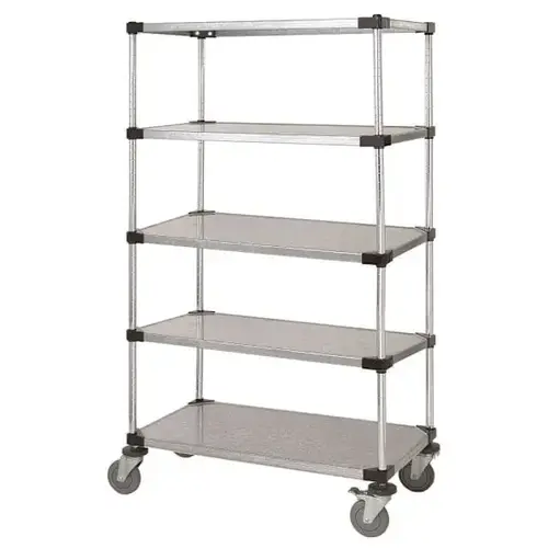 Mobile Cart 48"W X 24"D X 80"H Chrome M2448sg47-5 Mobile Cart 48"W X 24"D X 80"H Chrome M2448sg47-5
