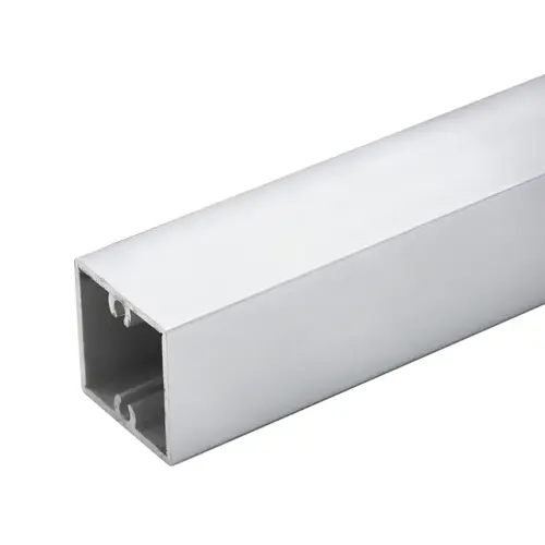 1-1/8" Square Partition Post Extrusion Sample - 12" Length - Brite Anodized 1-1/8" Square Partition Post Extrusion Sample - 12" Length - Brite Anodized