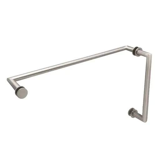 8" x 24 Mitered Pull/Towel Bar Combo - Polished Nickel 8" x 24 Mitered Pull/Towel Bar Combo - Polished Nickel
