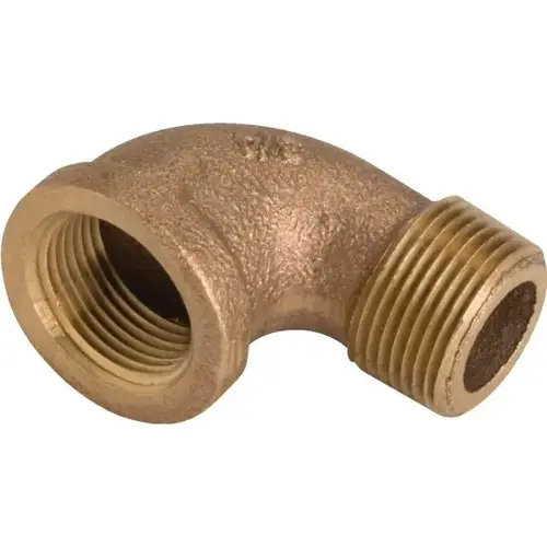 Brass Banded 90 degree Street Elbow, 3/4 X 3/4", No Lead Brass Banded 90 degree Street Elbow, 3/4 X 3/4", No Lead