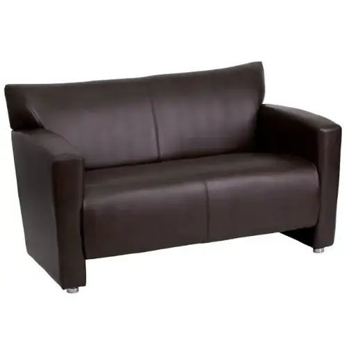 Hercules Majesty Series Brown Leather Loveseat Hercules Majesty Series Brown Leather Loveseat