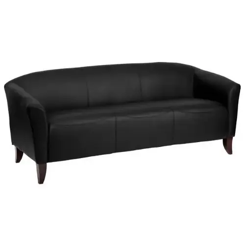 Hercules Imperial Series Black Leather Sofa Hercules Imperial Series Black Leather Sofa