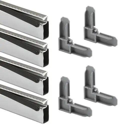 Make 2 Fit Screen Frame Kit, 5/16in X 3/4in, 36in X 36in, Gray 1 Kit Make 2 Fit Screen Frame Kit, 5/16in X 3/4in, 36in X 36in, Gray 1 Kit