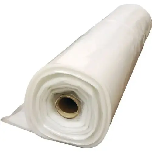8 ft X 400 ft X 3 Mil Plastic Drop Cloth, Perforated Every 4 Feet 8 ft X 400 ft X 3 Mil Plastic Drop Cloth, Perforated Every 4 Feet