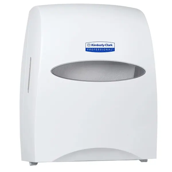 Kimberly-Clark Sanitouch Manual Hard Roll Towel Dispenser (White) 09991 Kimberly-Clark Sanitouch Manual Hard Roll Towel Dispenser (White) 09991