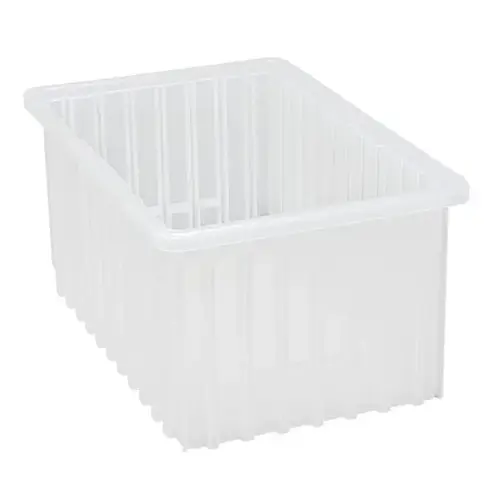 Container 16-1/2"L X 10-7/8"W X 8"H Clear - pack of 8 Container 16-1/2"L X 10-7/8"W X 8"H Clear - pack of 8