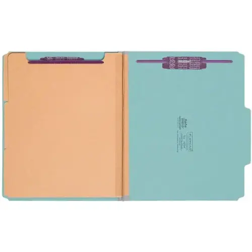 Safeshield 2/5 Tab Letter Classification Folder 8.5" X 11" - pack of 10 Safeshield 2/5 Tab Letter Classification Folder 8.5" X 11" - pack of 10