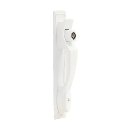 White Push Button Heavy-Duty Latch With Key White Push Button Heavy-Duty Latch With Key
