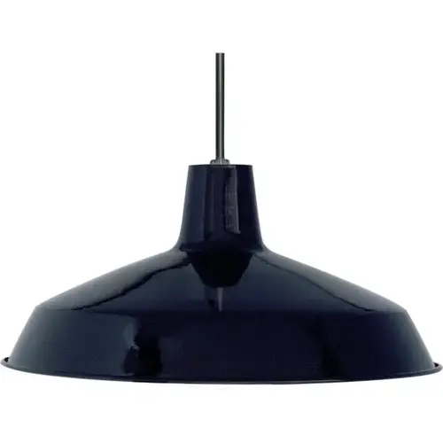 Nuvo Black One-Light 16 Steel Warehouse Shade Pendant Nuvo Black One-Light 16 Steel Warehouse Shade Pendant