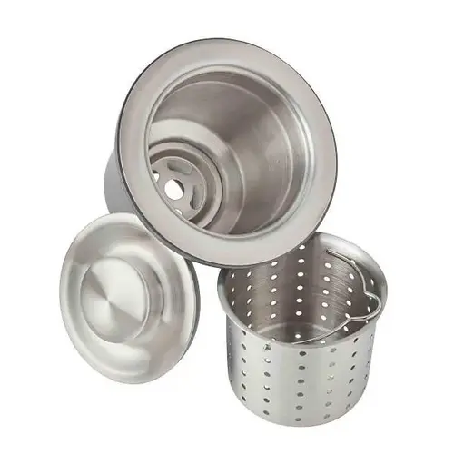 3-1/2" Drain Fitting Deep Strainer Basket Stainless Steel 3-1/2" Drain Fitting Deep Strainer Basket Stainless Steel