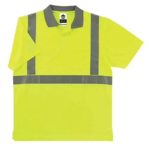 Glowear 8295 Type R Class 2 Polo Shirt, Lime, S Glowear 8295 Type R Class 2 Polo Shirt, Lime, S