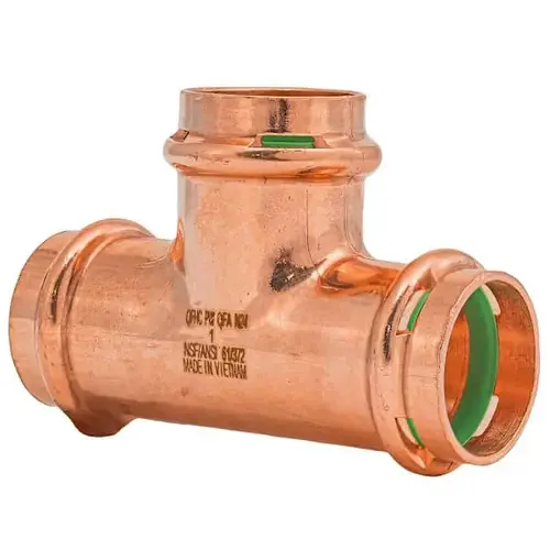 Quickfitting Surepress 1" X 1" X 1" Copper Tee Quickfitting Surepress 1" X 1" X 1" Copper Tee