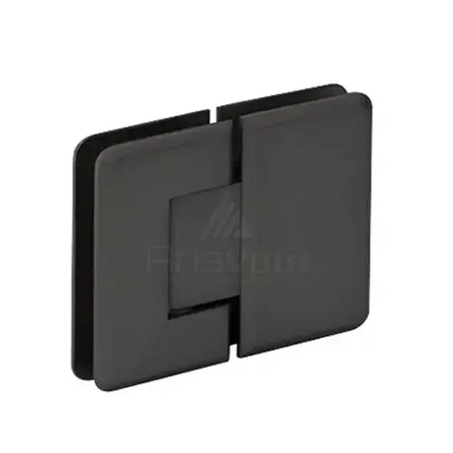 Adjustable Glass to Glass 180 degree Portugal Radius Corner Bevelled edge Hinge Matte Black Adjustable Glass to Glass 180 degree Portugal Radius Corner Bevelled edge Hinge Matte Black