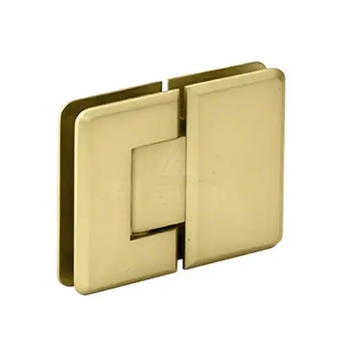 Adjustable Glass to Glass 180 degree Portugal Radius Corner Bevelled edge Hinge Satin Brass Adjustable Glass to Glass 180 degree Portugal Radius Corner Bevelled edge Hinge Satin Brass