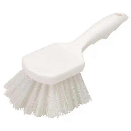 8 in. Short Handle Utility Scrub Brush White 8 in. Short Handle Utility Scrub Brush White