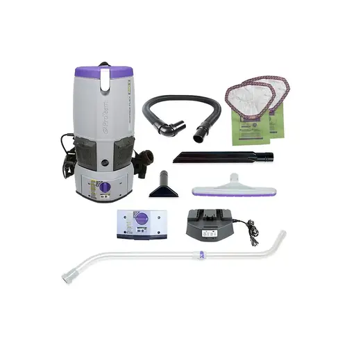 GoFree Flex Pro II, 12 Ah, 6 qt. Cordless Backpack Vacuum w/ Xover Multi-Surface Telescoping Wand Tool Kit Gray GoFree Flex Pro II, 12 Ah, 6 qt. Cordless Backpack Vacuum w/ Xover Multi-Surface Telescoping Wand Tool Kit Gray