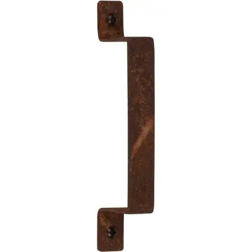Barn Door Handle Weathered Rust, Flat Square Barn Door Handle Weathered Rust, Flat Square