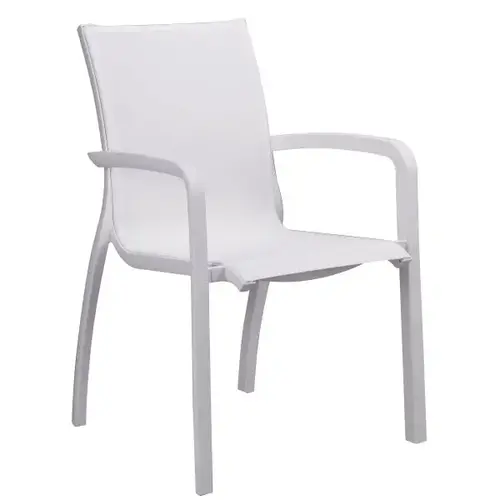 Sunset Stacking Armchair In White / Glacier White - pack of 4 Sunset Stacking Armchair In White / Glacier White - pack of 4