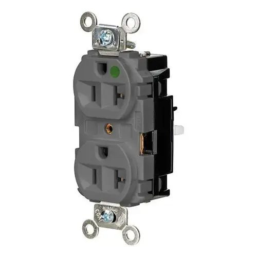 Wiring Devices Edgeconnect 20a 125v Xhd Hosp Recp Gry - pack of 10 Wiring Devices Edgeconnect 20a 125v Xhd Hosp Recp Gry - pack of 10
