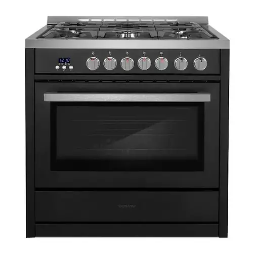 36" Nebula Collection 3.8 Cu Ft Gas Range 5 Burners Convection Oven Black 36" Nebula Collection 3.8 Cu Ft Gas Range 5 Burners Convection Oven Black