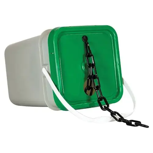 2" X 160 Black Biodegradable Plastic Safety Chain - Pail 2" X 160 Black Biodegradable Plastic Safety Chain - Pail
